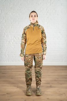 Армейская женская форма убакс и штаны с карманами CoolMax рип-стоп standart Мультикам Койот (621) , XL