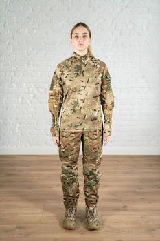 Тактическая женская форма убакс и штаны с карманами рип-стоп CoolMax standart Мультикам (620) , S