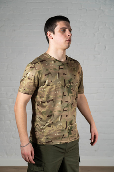 Тактическая футболка CoolMax потоотводная Мультикам (528) , L