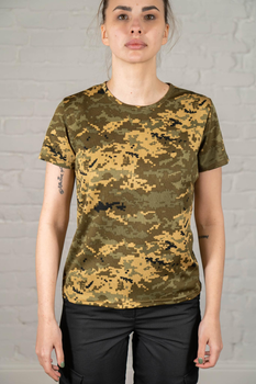 Женская армейская футболка CoolMax камуфлированная Пиксель (664) , 3XL