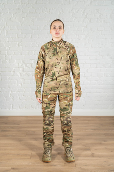 Тактическая женская форма убакс и штаны с наколенниками рип-стоп CoolMax standart Мультикам (632) , S