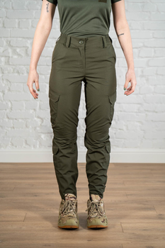 Жіночі армійські штани ріп-стоп з кишенями літні tactical Олива (668) , 2XL