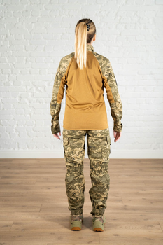 Жіноча армійська форма убакс та штани з кишенями ріп-стоп CoolMax standart Піксель Койот (624) , L