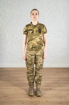 Жіноча форма армійська поло та штани ріп-стоп CoolMax standart Піксель (639) , L
