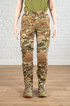 Армійські жіночі штани зі вставними наколінниками ріп-стоп Мультикам Койот (671) , 3XL