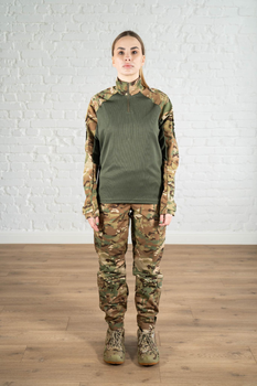 Военная женская форма убакс и штаны с карманами рип-стоп CoolMax standart Мультикам Олива (622) , 2XL