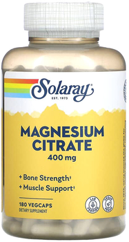 Комплекс минералов Solaray Magnesium Citrate 180 капсул (76280532579)