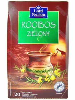 Чай зелений Ройбуш Lord Nelson у пакетиках ройбос Rooibos 20 шт
