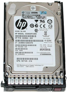Жорсткий диск HP hot-plug dual-port HDD 600GB 10000rpm 2.5" SAS (653957-001)
