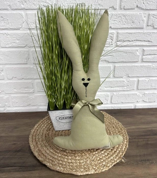 Кролик пасхальный Olive 45 см зеленый