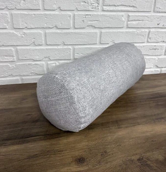 Подушка-валик Matting 20х40 см сіра