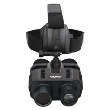 Бинокуляр устройство (прибор) ночного видения GVDA918 цифровой бинокль с креплением на голову и шлем FMA L4G24 (до 400м в темноте)