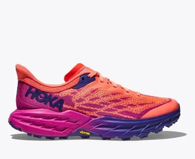 Женские кроссовки HOKA ONE ONE SPEEDGOAT 5 1123158 FFCM 40,5 (EU 40 2/3, USA 8,5B, 25,5 см) оранжевые с сиреневым