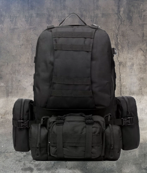 Тактический рюкзак 55L B08 Черный (t9536)