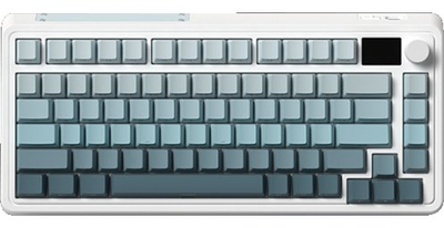 Клавиатура FL Esports CMK75 Ultramarine Kailh Box Marshmallow (tactile&sound) TFT Knob Three-Mode (CMK75-7561)