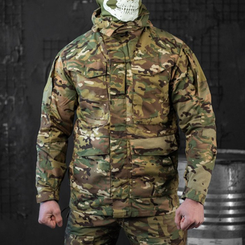 Чоловіча водонепроникна Куртка Rip-stop з капюшоном та сітчастою підкладкою мультикам розмір M