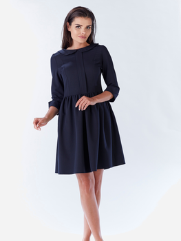 Плаття-трапеції коротке жіноче Awama A183 XL Темно-синє (5902360590250)