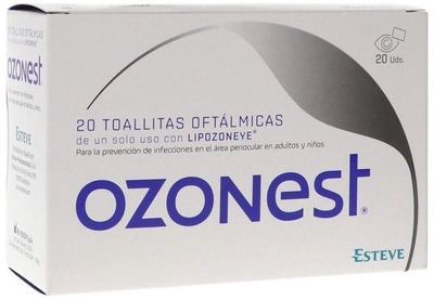 Офтальмологічні серветки Esteve Ozonest Ophthalmic Wipes 20 шт (8470002018037)