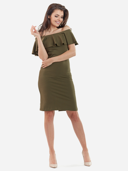 Sukienka ołówkowa damska elegancka Awama A221 M Zielona (5902360522275)