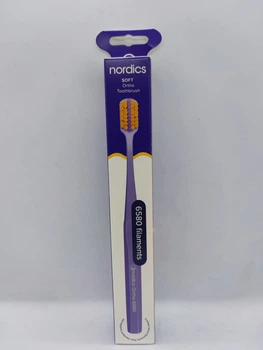 Ортодонтическая зубная щетка Nordics 6580 purple/orange