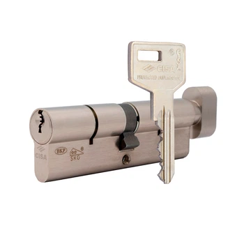 Цилиндр CISA C3000 100T (40*60T) никель матовый 3 ключа
