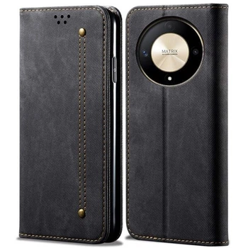 Чехол-книжка с кармашками UniCase Jeans Wallet для Honor Magic 6 Lite - Black