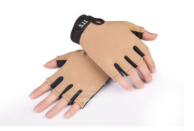 Тактичні рукавички легкі без пальців розмір XL ширина долоні 10-11см