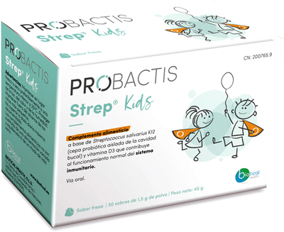 Пробіотик для дітей Biotical Health Probactis Strep Kids Strawberry 30 шт (8436594210013)