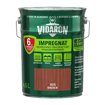 Просочення захисно-декоративне Vidaron Impregnat V25 Горіх 4,5 л