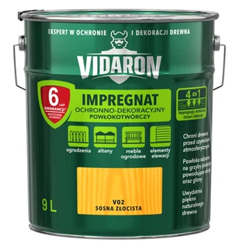 Просочення захисно-декоративне Vidaron Impregnat V 02 Золотиста сосна 9 л