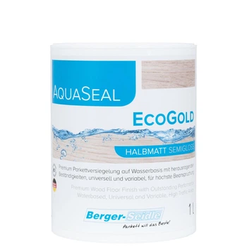 Лак для паркету на водній основі Berger AquaSeal EcoGold півмат 1 л