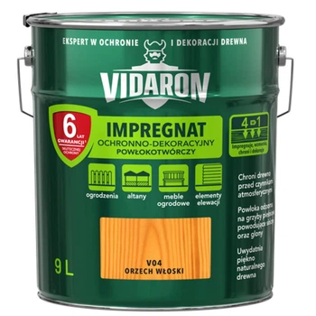Просочення захисно-декоративне Vidaron Impregnat V04 колір Горіх Волоський 9 л