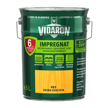 Просочення захисно-декоративне Vidaron Impregnat V02 Золотиста сосна 4,5 л