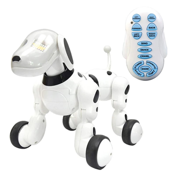 Интерактивная игрушка Робот-Собака Smart Pet Dog долматинец Бело-Черный