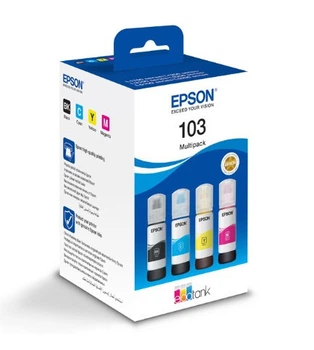 Комплект Оригинальных чернил Epson (103) L3100/L3101/L3110/L3150 (B/C/M/Y) 4х65ml MULTIPACK 1