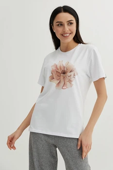 Біла футболка Магнолія 3XL (9001352)