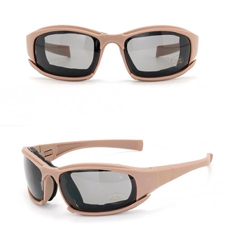 Солнцезащитные очки со сменными линзами X7 (койот)