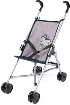 Wózek spacerówka dla lalki Bayer Prinzessin 55 cm Grey (4003336305272)