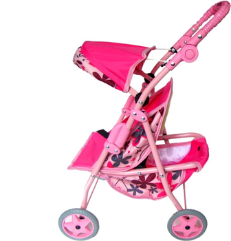 Wózek głęboki dla lalki Lazur-Mix Zuzia 70 cm Pink (5906745414049)