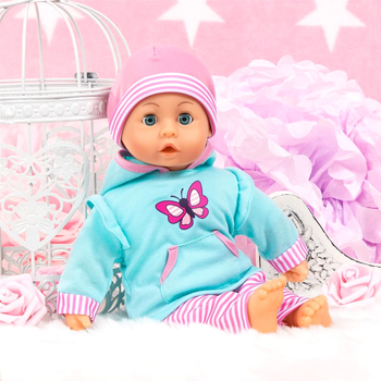 Сукня для ляльки Bayer Бірюзовий метелик 38 см Mint/Pink (4003336838756)
