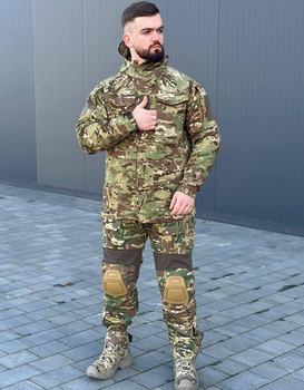 Тактична форма Multicam військовий костюм мультикам, Multicam комплект із наколінниками форма для ЗСУ XL