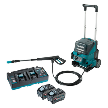 Мойка высокого давления аккумуляторная Makita HW001GT201 (115 бар, 420 л/час, 1200 Вт, BL, XGT)