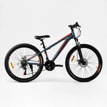 Велосипед Спортивный Corso «PRIMO» 26" дюймов RM-26808 рама алюминиевая 13", оборудование SAIGUAN 21