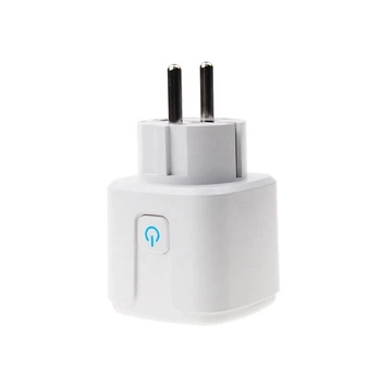 Смарт-розетка з таймером Wi-Fi розетка 20 А з лічильником електроенергії Tuya Smart 4400 Вт, Біла