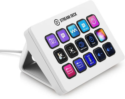 Контролер для стрімінга Elgato Stream Deck MK.2 Білий (20GBA9901)