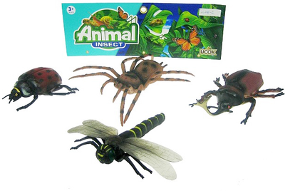 Набір фігурок Ucok Animal Insect HHD08 Комахи 4 шт (5902447032208)