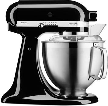 Кухонна машина KitchenAid Artisan 5KSM185PSEOB з відкидним блоком чорна