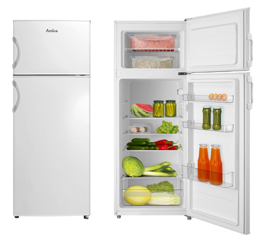 Двухкамерный холодильник Amica DT 374 050 W (A++ FrostControl 204 л)