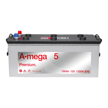 Аккумулятор авто Мегатекс A-mega Premium (M5) 6СТ-190-А3 (лев) ТХП 1200
