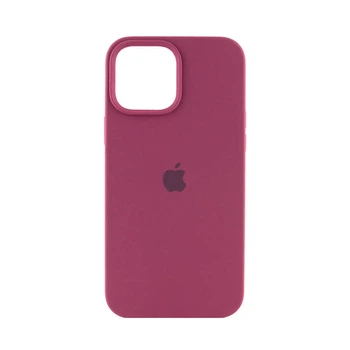 Оригінальний силіконовий чохол для iPhone 15 Plum FULL 66338